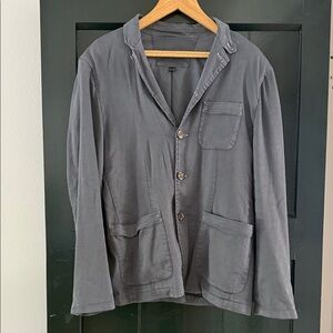 John Varvatos dusty blue cotton / linen Lightweight Jacket
